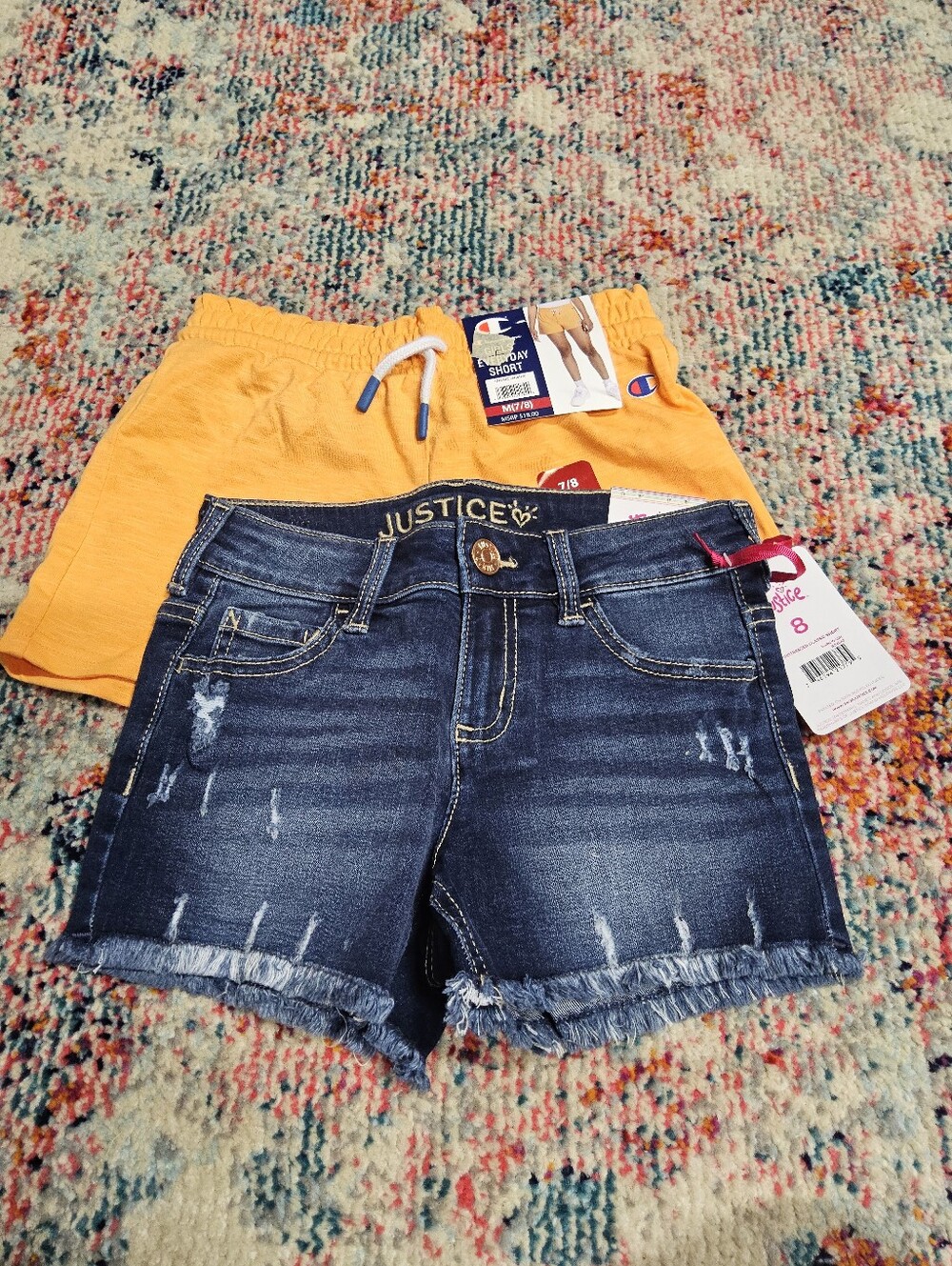Bundle 2 Pair Girls Shorts Size 8 and 7/8